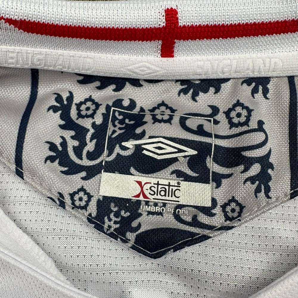 **SOLD** 2005-07 Vintage England Home Shirt Beckham - Picture 11 of 13